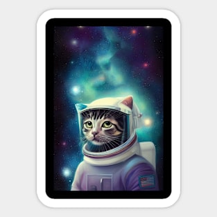 Catronaut For Space and Kitten Lovers Sticker